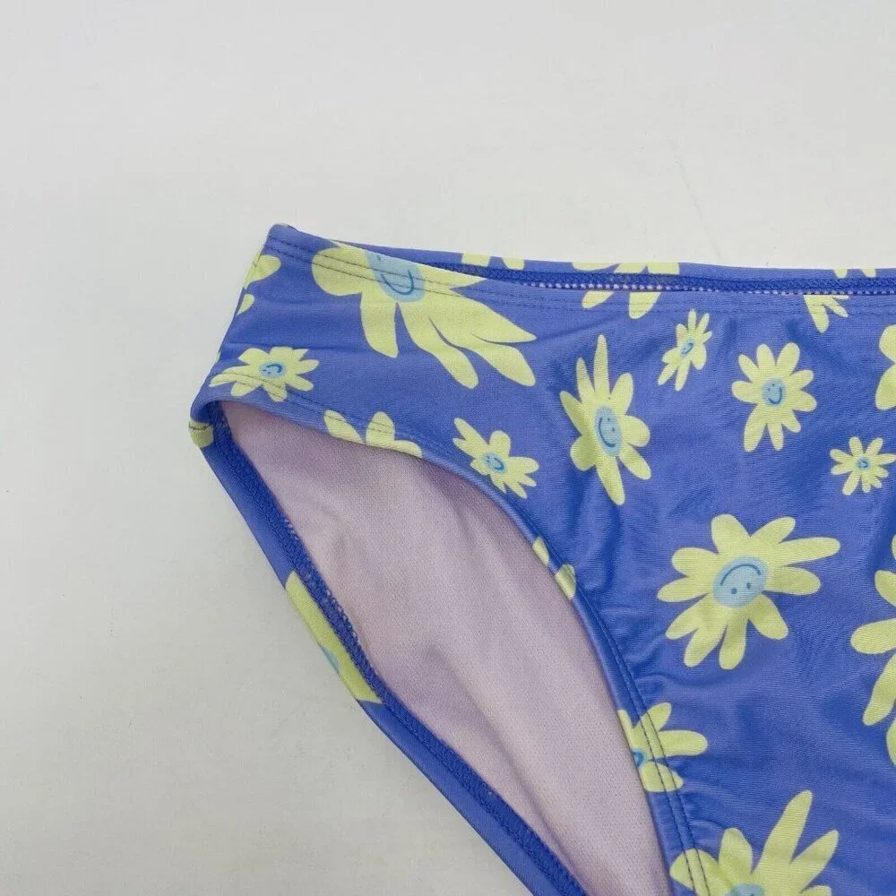 Art‎ Class Girls Size Medium 8 Floral Print Bikini Swim Bottoms in Purple 1241